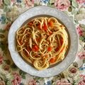 UMAe's cooksnap of when they made トマト納豆パスタ.
