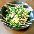 ゆりえmama's cooksnap of when they made 超っ早★菜の花とベーコンちゃちゃっと炒め.