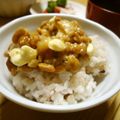 flipper6's cooksnap of when they made チーズと福神漬け入り納豆～あったかご飯に.