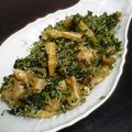 純きち's cooksnap of when they made ”大葉にんにく醤油”で人参の葉炒め☆.