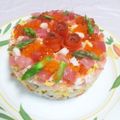 アンリカクル's cooksnap of when they made お雛祭パーティーに お花のお寿司☆.