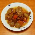 つくるお's cooksnap of when they made 牛筋とごぼうのうま～い☆甘辛煮～☆.