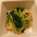 モモシキ's cooksnap of when they made 簡単えのきほうれん草deあんかけ、菜花も.
