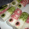 主婦おくさん's cooksnap of when they made キャラ弁♪鯉のぼりロールサンド♪.