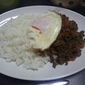 千石煉華's cooksnap of when they made 絶品！合挽きミンチでガパオライス♪バジル.