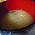 ぽんlove's cooksnap of when they made 千切り大根とワカメのみそ汁.