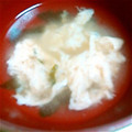 シロクロ7's cooksnap of when they made 超簡単♪わかめと卵の味噌汁.