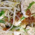 minnto321's cooksnap of when they made 安レシピ★鶏胸肉ともやしの梅肉ソースあえ.