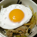 mitimiya's cooksnap of when they made エリンギと豚切り落とし肉のすきやき丼.