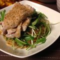 thico♪'s cooksnap of when they made 豚しゃぶと水菜の胡麻ドレパスタ.