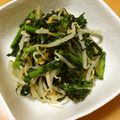 孤独なさぼてん's cooksnap of when they made 春菊ともやしのピーナッツあえ.
