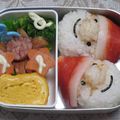 mayoda's cooksnap of when they made クリスマス　サンタさんのお弁当☆.