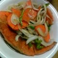 単！！'s cooksnap of when they made 野菜たっぷり☆生さけの南蛮漬け.