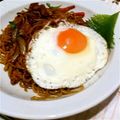 ともみ917's cooksnap of when they made メチャ旨☆大葉にんにく醤油で焼きそば☆.