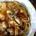 らまつ's cooksnap of when they made 牡蠣のパスタ☆ジェノベーゼソース添え.