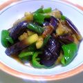 ごちゃんらび's cooksnap of when they made 茄子とピーマンのニンニク炒め.