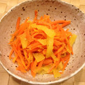 yuko0502's cooksnap of when they made たくあんとにんじんのピリ辛めんつゆ炒め.