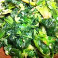 112445's cooksnap of when they made ほうれん草と長ねぎの塩麹ケチャップ炒め.