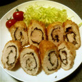 riho･ω･｀'s cooksnap of when they made さっぱり揚げ♪梅巻き✿ささみかつ✿.