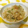 m@n@'s cooksnap of when they made ２分チン♪　もやしの梅肉あえ　.