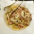 maruumar's cooksnap of when they made 10分で！クリームソースのパスタ♪.