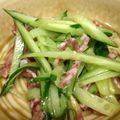 たなばたママ's cooksnap of when they made ズッキーニとサラミのサラダ☆.