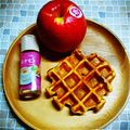 にゃにゃにゃ's cooksnap of when they made ＊アップルシナモンのベルギーワッフル＊.