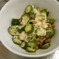 meff's cooksnap of when they made オクラ納豆のねばねばマヨ醤油和え.
