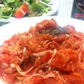 めかまはぉ's cooksnap of when they made エビのトマト豆乳クリームパスタ.