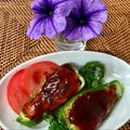 お料理ニャロメ's cooksnap of when they made （カラフル）ピーマンで綺麗で楽しい肉詰め.