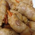 ゆかんが's cooksnap of when they made 酢豚みたいな野菜の肉巻き.
