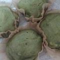 63romi's cooksnap of when they made もちもち蓬餅風蒸しパン.