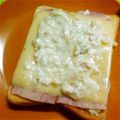 puniss's cooksnap of when they made 休日のための♡クロックムッシュ.