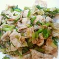 そうちゃん８'s cooksnap of when they made 台湾家庭料理☆葉にんにく＆豚ヒレの炒め☆.
