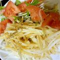 りあけんたママ's cooksnap of when they made オリーブオイル香る水菜と大根のサラダ☆.