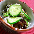 羽尼うに's cooksnap of when they made カルシウム補給☆わかめとしらすの酢の物.