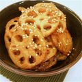 彩cucinare's cooksnap of when they made 歯応えザックザク♪韓国風れんこん甘辛炒め.