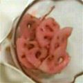 ジュリア28's cooksnap of when they made お弁当に♪紫芋粉でピンクの蓮根甘酢漬け.