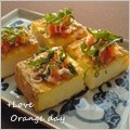オレンジデイ's cooksnap of when they made おつまみに∼♬厚揚げの明太子マヨ乗せ♡♬.