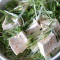 ぴーちゃんぱぱ's cooksnap of when they made さっぱり☆水菜と豆腐のサラダ.
