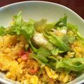 sakurask's cooksnap of when they made 手軽に簡単【レタスチャーハン】.