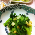 みぃじょ's cooksnap of when they made 小松菜の相棒は・・揚げ玉☆.