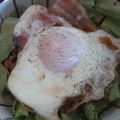 まろん☆'s cooksnap of when they made カマンベールがとろ～り☆ハムエッグ丼.