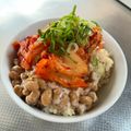 azbjbn's cooksnap of when they made 絶対ハマる！キムチ酢納豆ご飯.