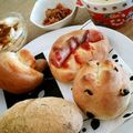kaopomme♪'s cooksnap of when they made ワンボールで発酵なしの簡単ヘルシーパン.
