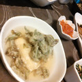 akiyoshizu's cooksnap of when they made だし巻き卵の天ぷら蕗の薹のせ.