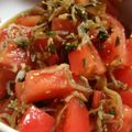 しょうこ1818's cooksnap of when they made トマトとじゃこのサラダ～大葉にんにく醤油.