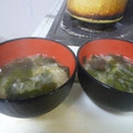 K/S's cooksnap of when they made 千切り大根とワカメのみそ汁.