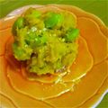 そもそもさん's cooksnap of when they made お弁当に♪　かぼちゃと枝豆のお団子.