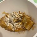 Eire's cooksnap of when they made テンペのガーリック照り焼き.